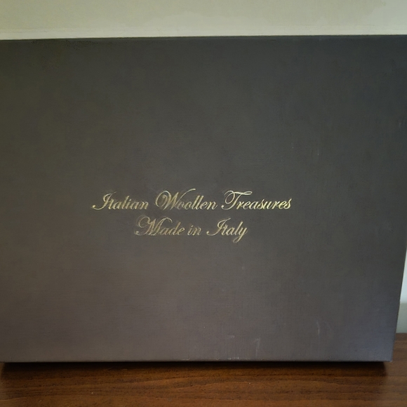 Gray and Blue Plaid Men's Scarf - Picture 3 of 3